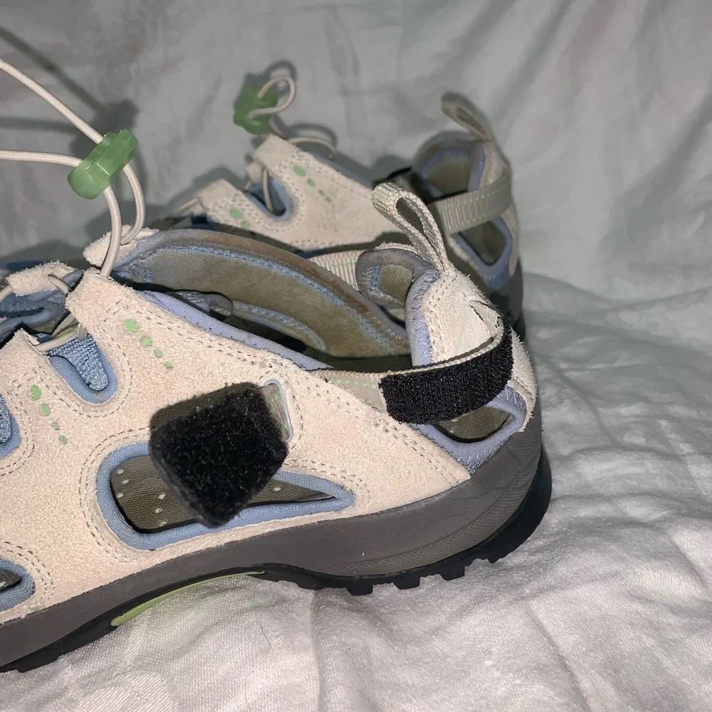 Lands' End Athletic Shoes - White, Blue, Black size 8